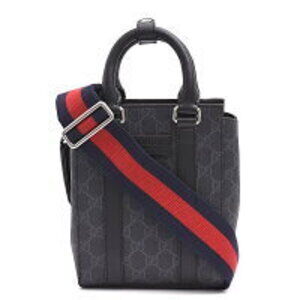 Gucci GG Supreme Tote Shoulder Bag Black